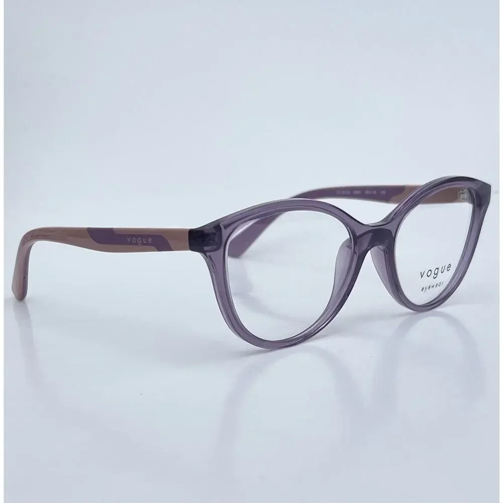 VOGUE Kids VY2019 Sophisticated Transparent Violet Acetate Frame 48 16 125 NEW